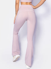 Solid Bell Bottom Yoga Pants for Women Loose and Stretchy Wide Leg Workout