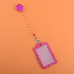 Card Sleeve w/ Easy Pull Buckle Lanyard for Work Card Access