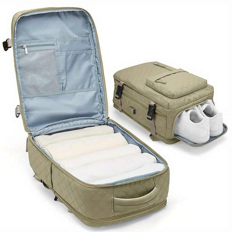Travel Backpack With Independent Shoes Storage Men Women Schoolbag