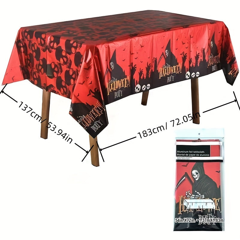 Halloween Theme Party PE Tablecloth Disposable Rectangular Tablecloth