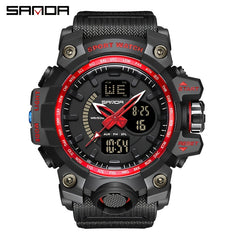SANDA Boy's Sports Waterproof LED Military Watch