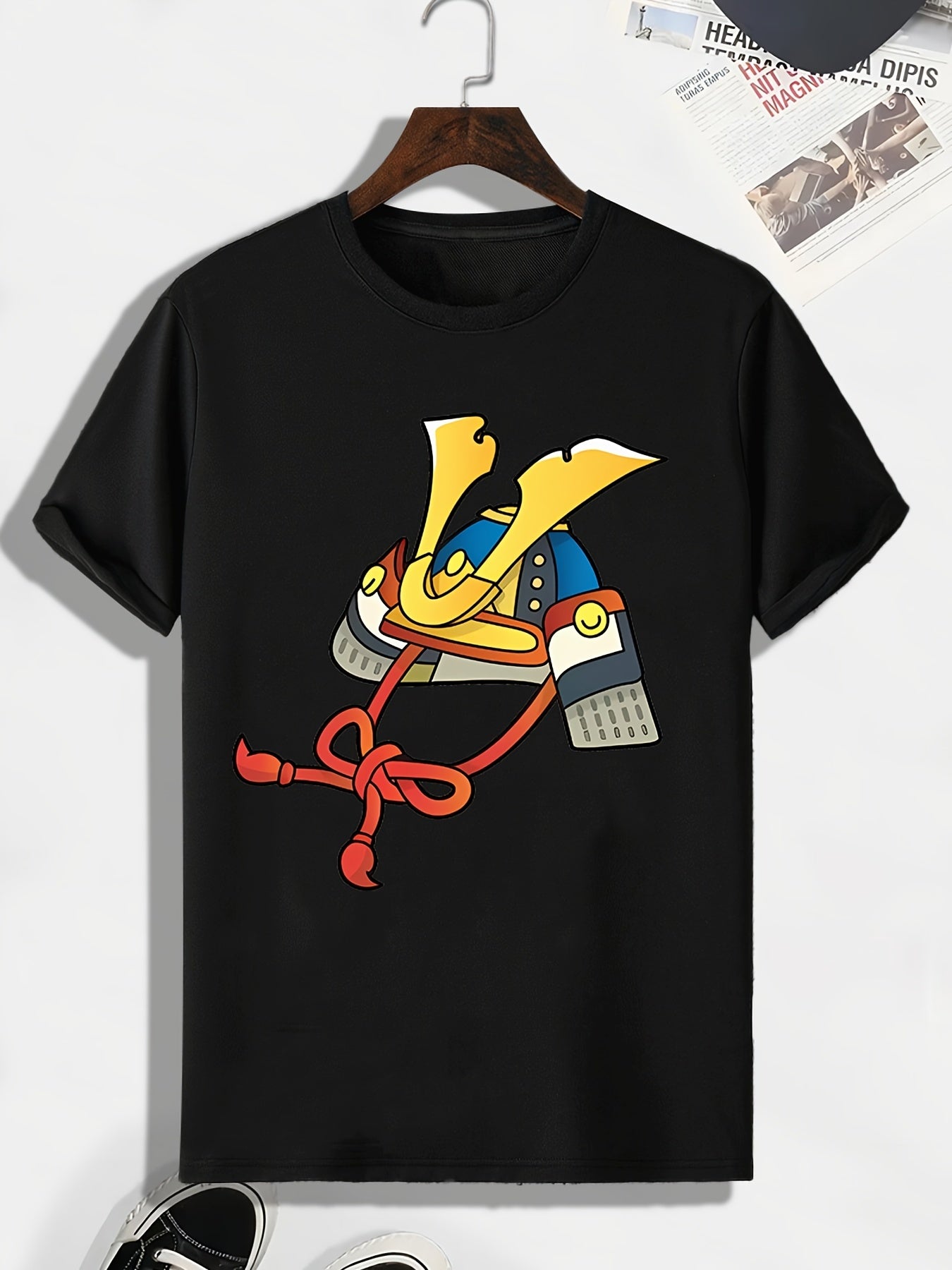 Men's Warrior Helmet Tee Active Slightly Stretch Breathable Tshirt