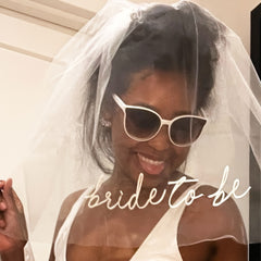Double Layer Bridal Veil Tulle Headpiece with Tulle Skirt