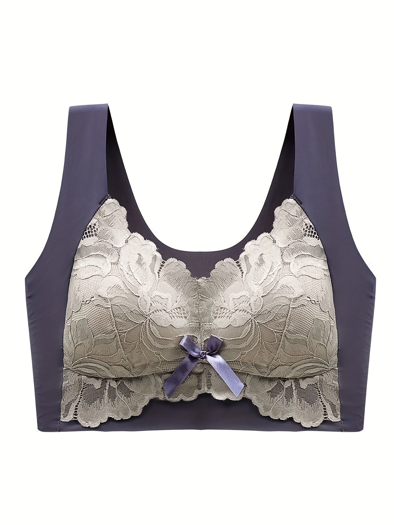 Floral Lace Wireless Bra Comfy & Stretchy Intimates Women's Lingerie