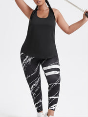 Solid Activewear Tank Tops Semi Sheer Workout