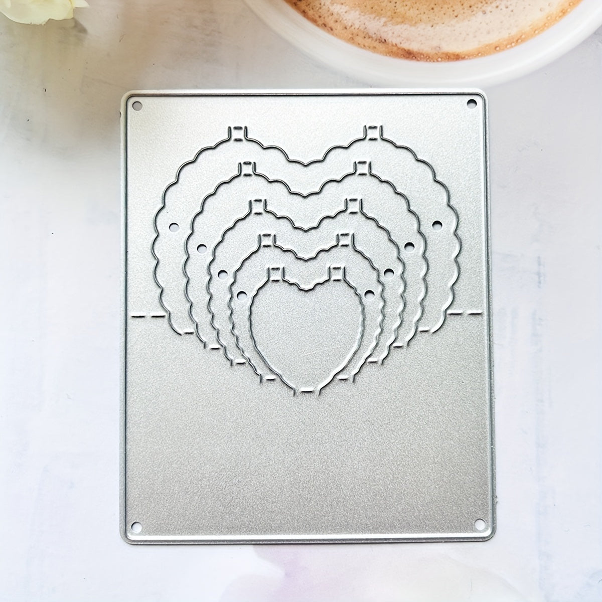 Layered Heart Die Cuts Love Cutting Die Stencil For Card Making