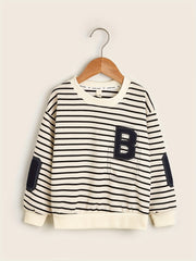 Striped Long Sleeve Top for Boys Size S-XXL
