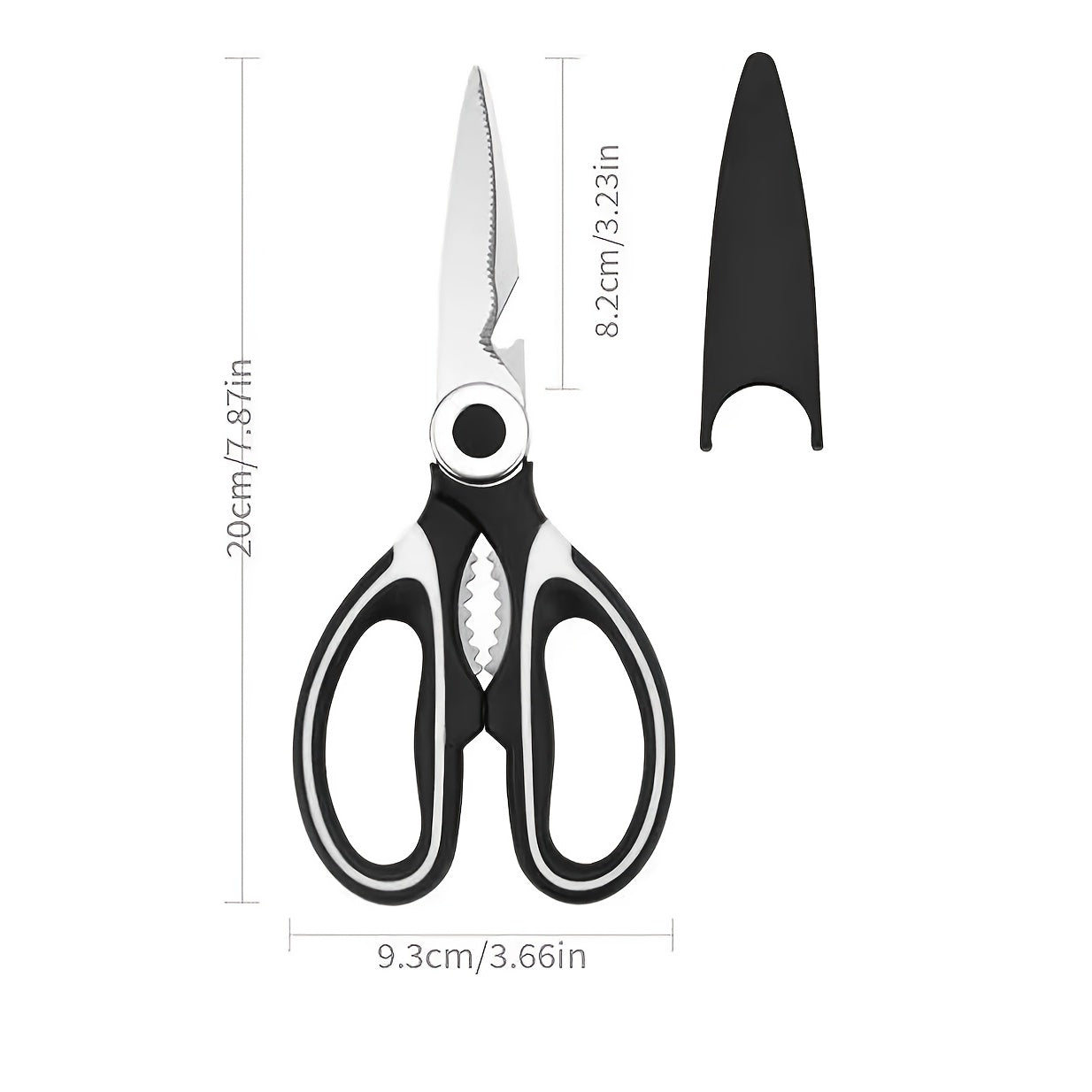 Stainless Steel Kitchen Scissors Food Scissors Strong Chicken Bone Scissors