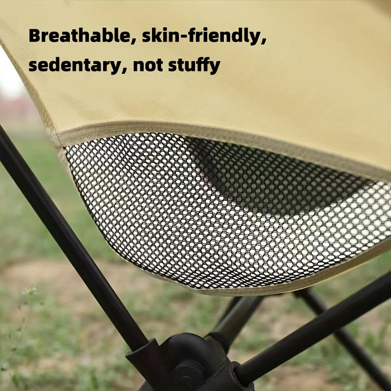 Portable Folding Backrest Chair for Outdoor Camping Barbecue Beach Fishing