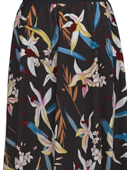 Women's Plus Floral Print High Rise Maxi Skirt