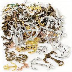DIY Retro Zinc Alloy Jewelry Accessories Anchors Rudder Pendants