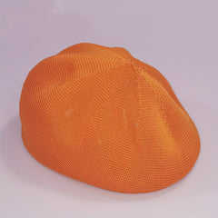 Hollow Out Crochet Beret Candy Lightweight Beret Cap Breathable Newsboy Hat