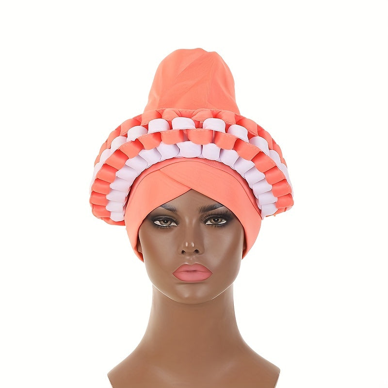 Double Braided Turban Cap Beanie Elastic Bonnet Head Wrap Hijab Hat Women