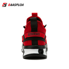 Baasploa Men's Running Shoes Breathable Trainers Sneakers
