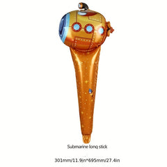 4pcs Astronaut Rocket Balloons for Space Themed Parties
