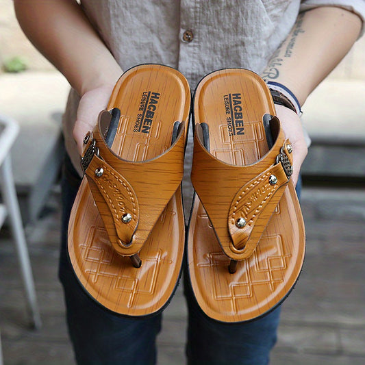 Men's Thong Sandals Non Slip Beach Shoes