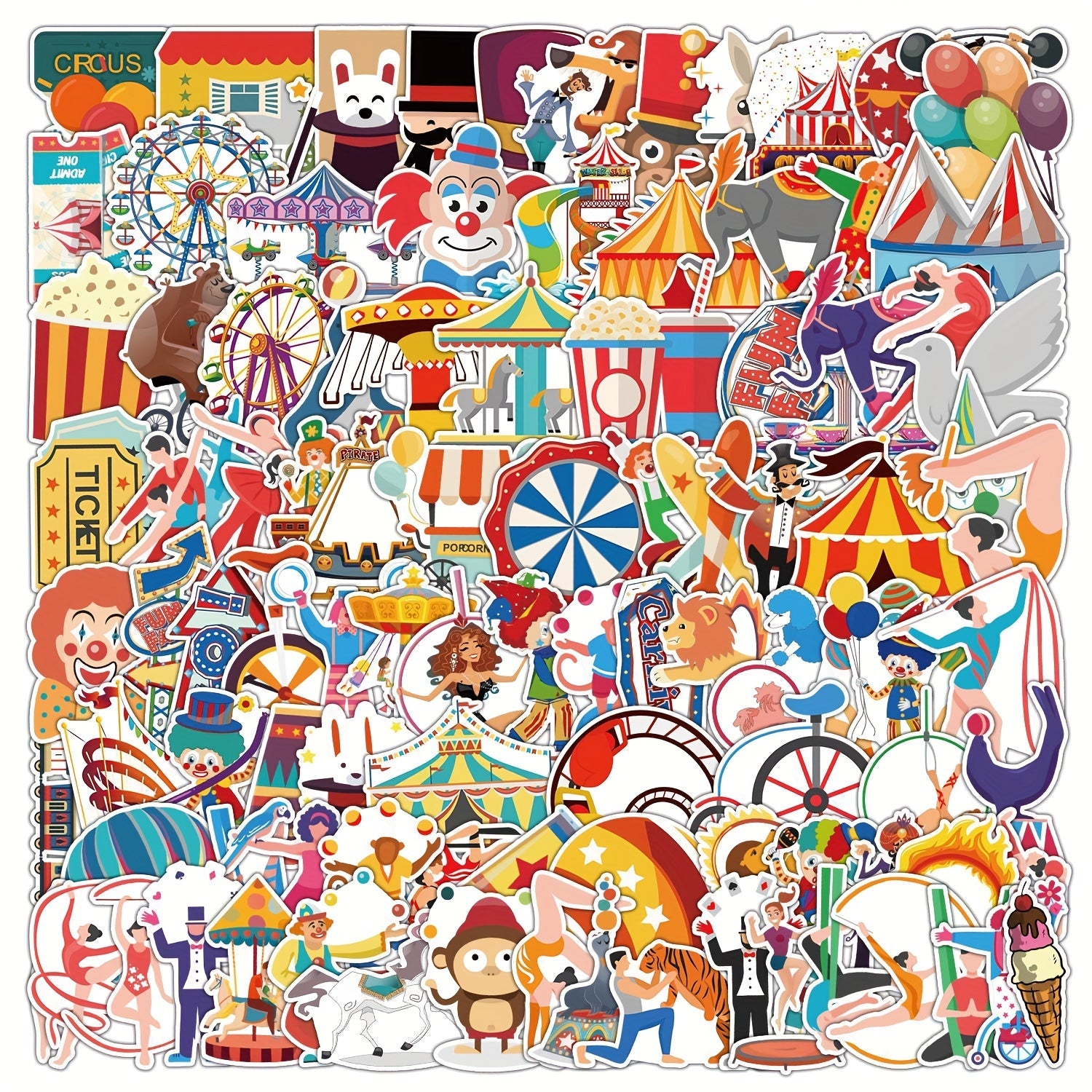 100pcs Nostalgic Objects Series Graffiti Stickers Waterproof DIY Sticker Pack