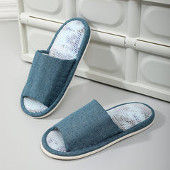 Men's Open Toe House Slippers Anti-skid Indoor Shoes