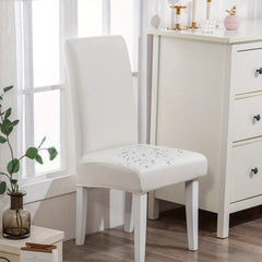 Waterproof PU Leather Chair Slipcover Stretch Dining Chair Cover