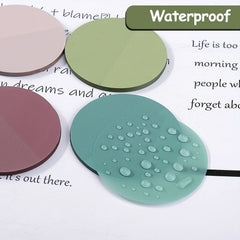400 Morandi Transparent Round Sticky Notes 8 Colors