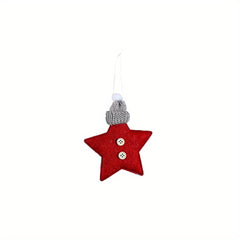 Star Wall Hanging Knitted Hat Pendant Christmas Tree Ornaments