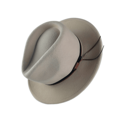 Breathable Sunshade Cowboy Hat w/ Bow Feather Belt & Rope Accessories