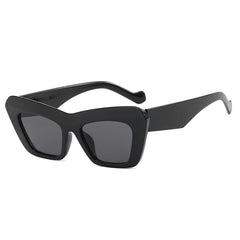 Cat Eye Wide Temple Hip Hop Sunglasses