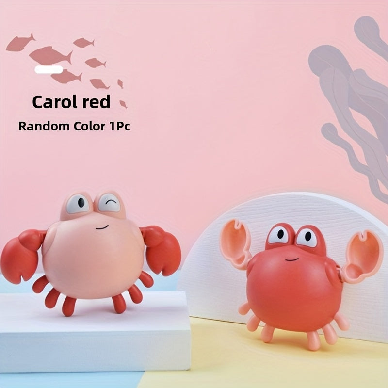 Crab Water Toys for Kids Bathtub Play 2 Cartoon Crabs Red Plastic
