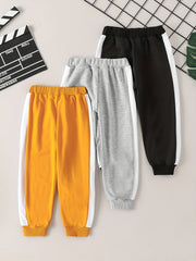 Boys Patchwork Active Sweatpants Jogger Sports Pants