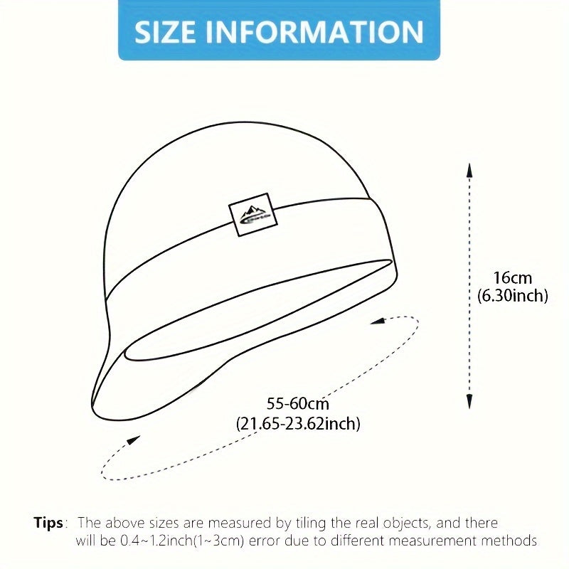 Winter Knitted Hat Unisex Windproof Ear Protection Large Head Circumference