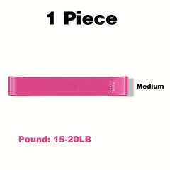 7pc Yoga Exercise Resistance Loop Bands w/ Storage Bag & Manual