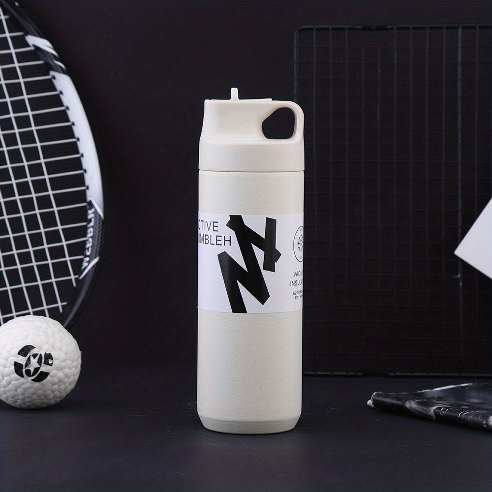 Large Capacity Leakproof Water Bottle with Straw for Outdoor Sports