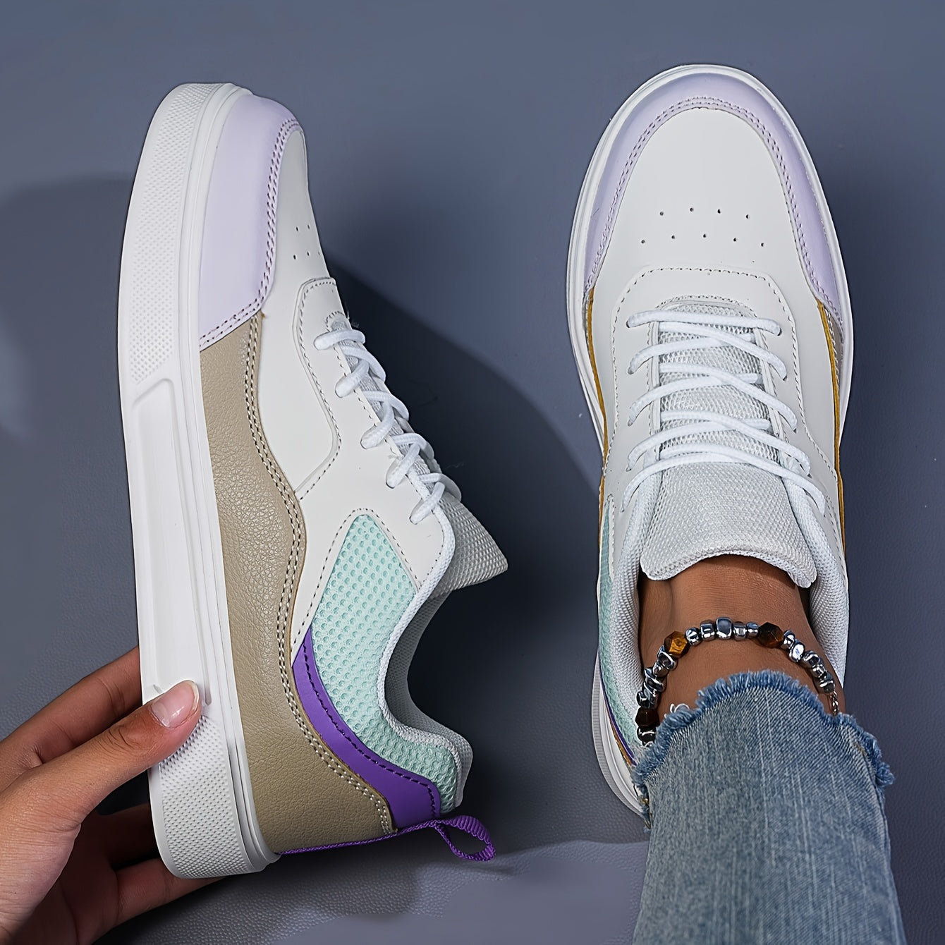 Women's Outdoor Sneakers Thick Bottom Casual Walking Shoes