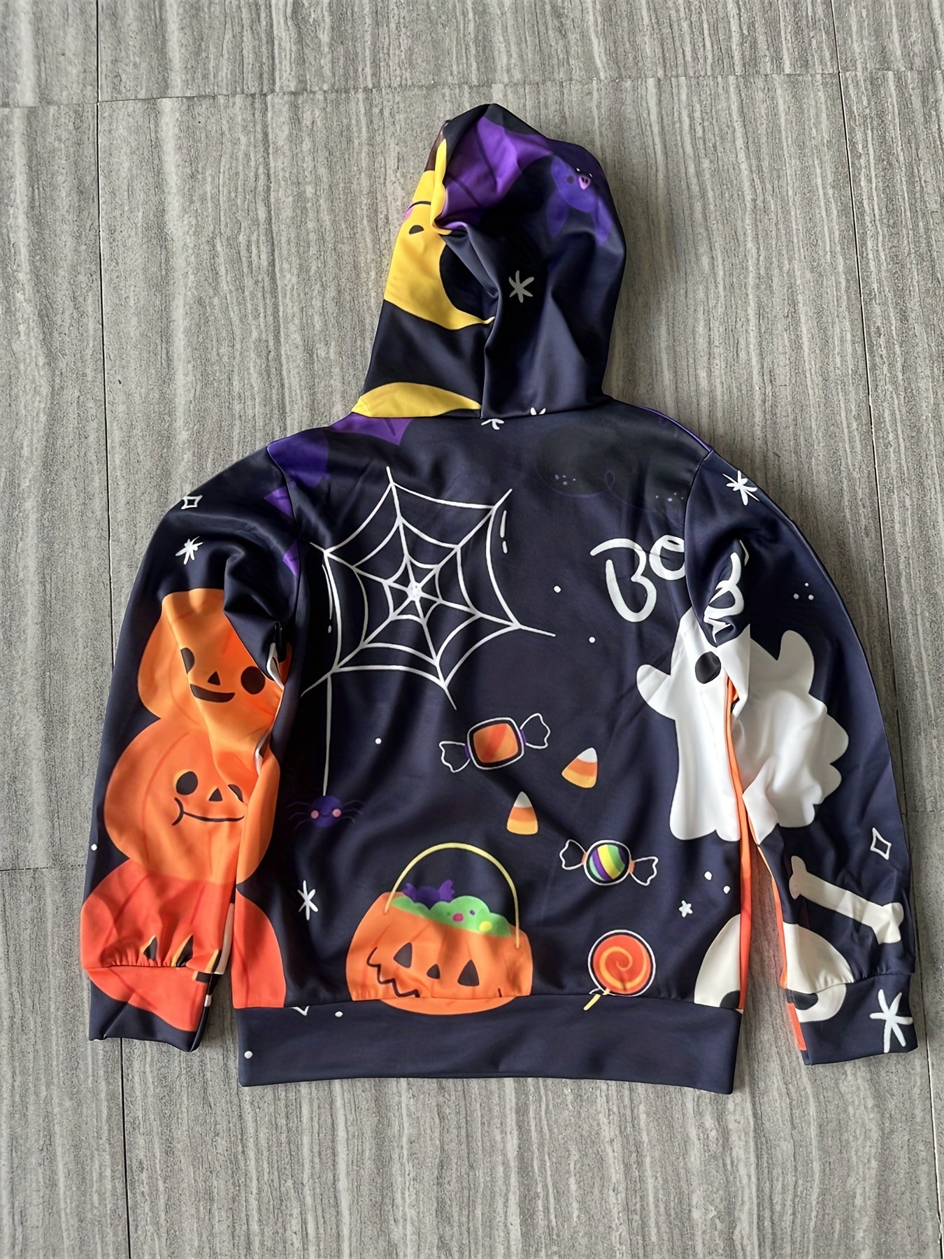 Halloween Pumpkin 3D Print Hoodie for Teens