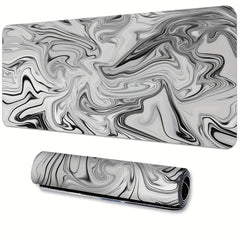 Gray Abstract Gaming Mouse Pad Non-slip Rubber Mat