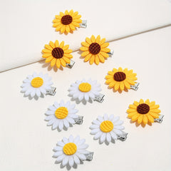 10pcs Cartoon Daisy Hair Clips for Girls