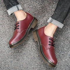 Men's Lace-Up Derby Shoes Business Wedding Dark Academia
