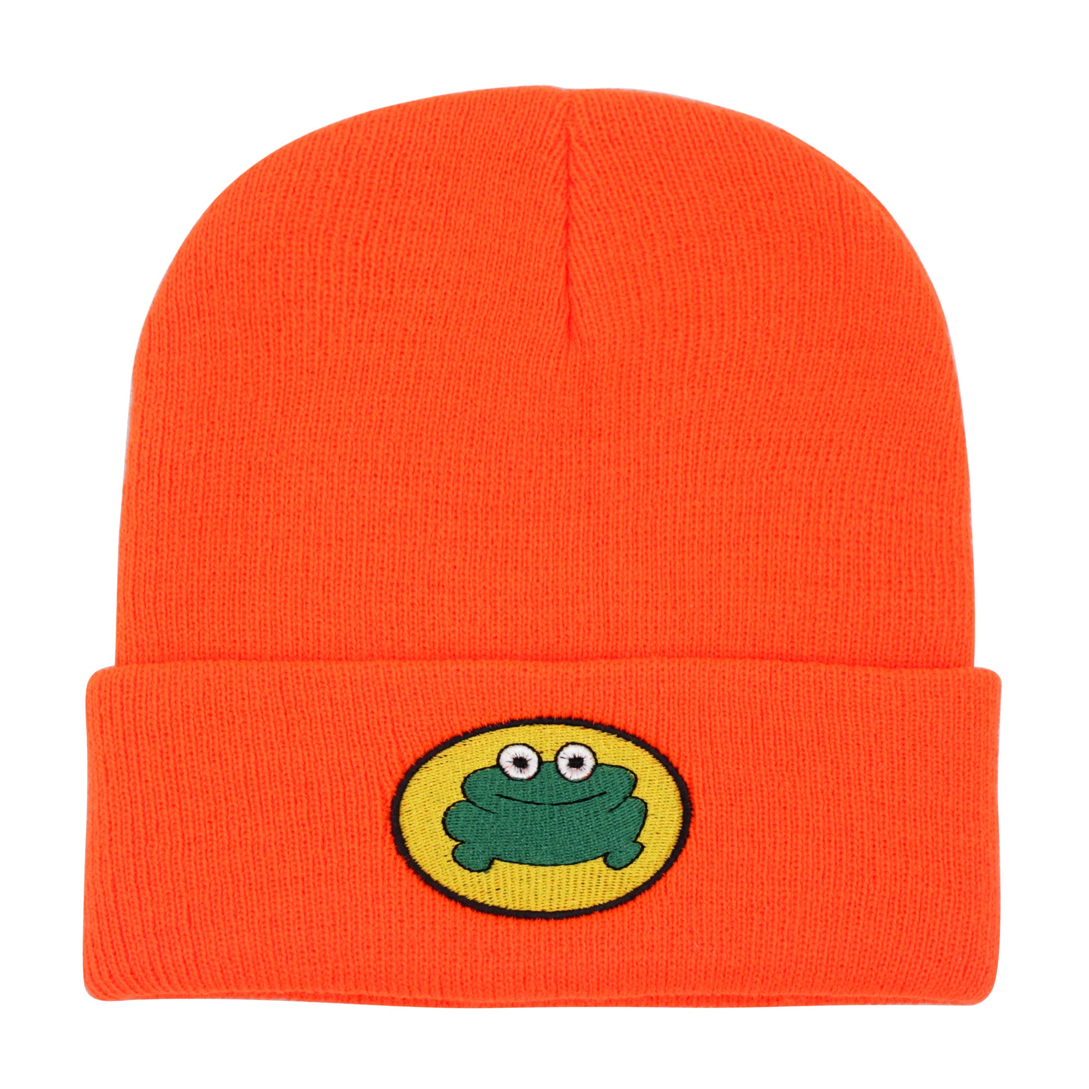 Cartoon Frog Embroidery Knit Hat Hip Hop Candy Warm Beanie Cap