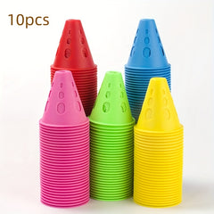 10pcs Roller Skating Pile Roadblock Training Cones for Obstacle Course
