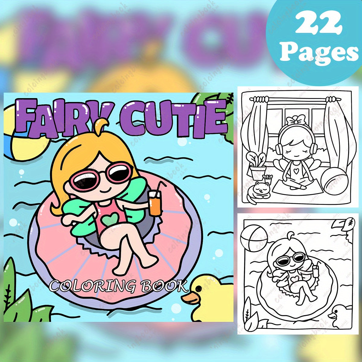TGX Deluxe Fairy Cutie Painting Coloring Book