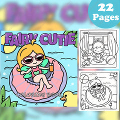 TGX Deluxe Fairy Cutie Painting Coloring Book
