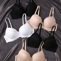 5pcs Lace Push Up Bras Comfy Intimates Bra Women's Lingerie
