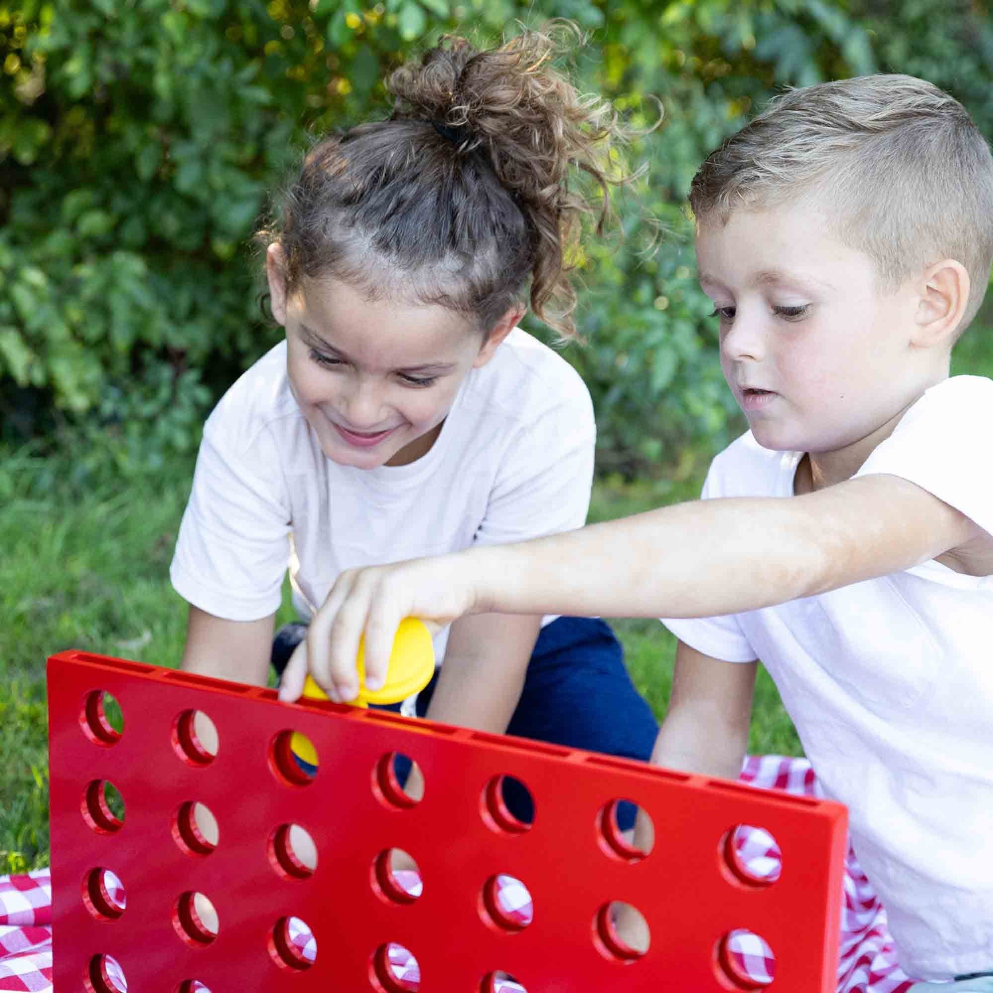 Giant Wooden 4 in a Row Game - XXL Size