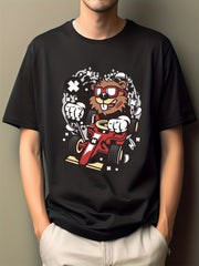 Men's Cartoon Print Hip Pop T-shirt
