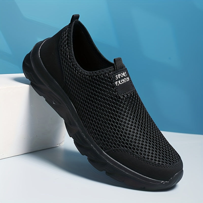 Men's Mesh Slip-on Sneakers Lightweight Athletic Shoes