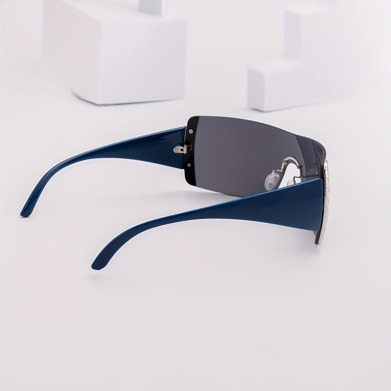Men's Frameless Sunglasses Street Style With Glasses Box