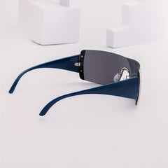 Men's Frameless Sunglasses Street Style With Glasses Box