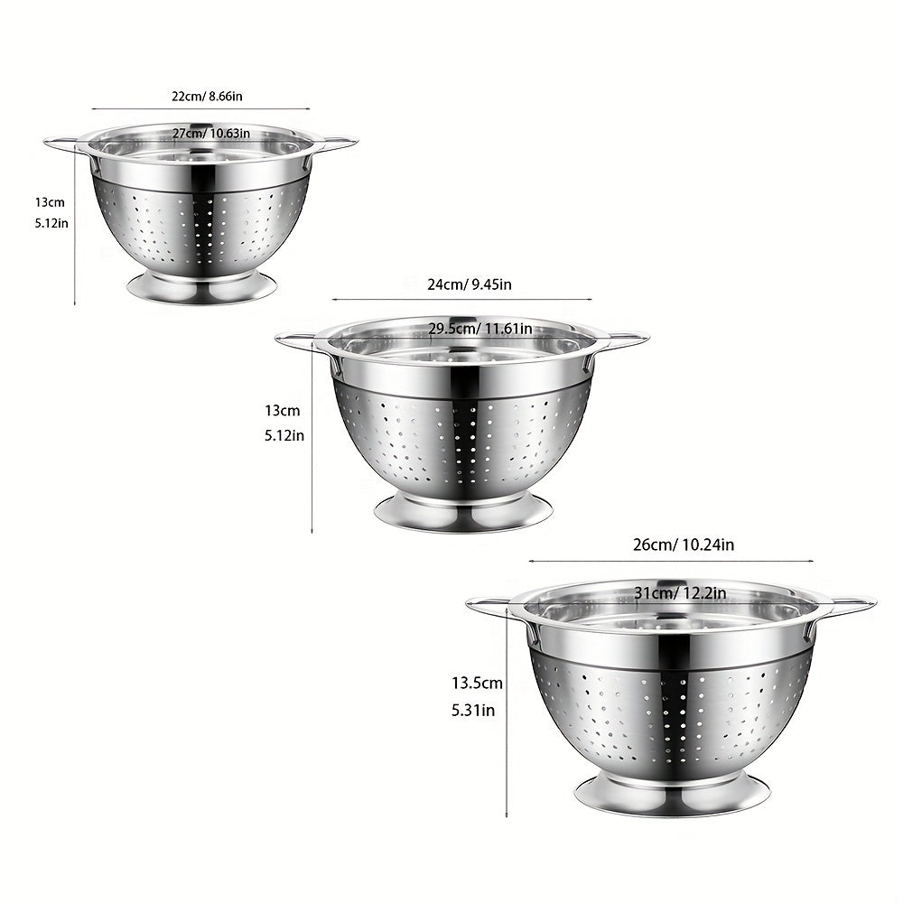 Stainless Steel Drain Basket Vegetable Washing Basket