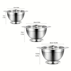 Stainless Steel Drain Basket Vegetable Washing Basket