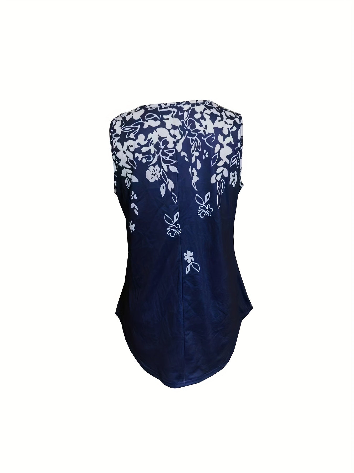 Floral Print Tank Top Sleeveless Casual Summer Women's Clothing